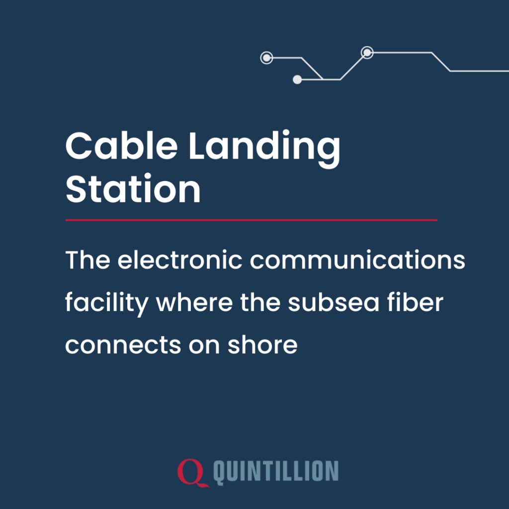 Cable landing station