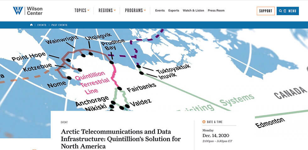 Arctic Telecommunications and Data Infrastructure screenshot
