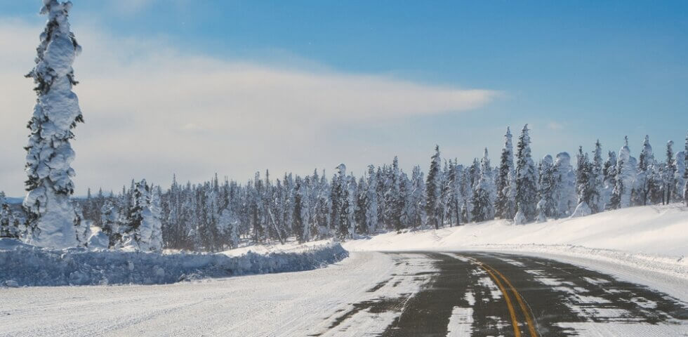 Dalton Highway in Alaska's Arctic where Quintillion is a middle mile provider