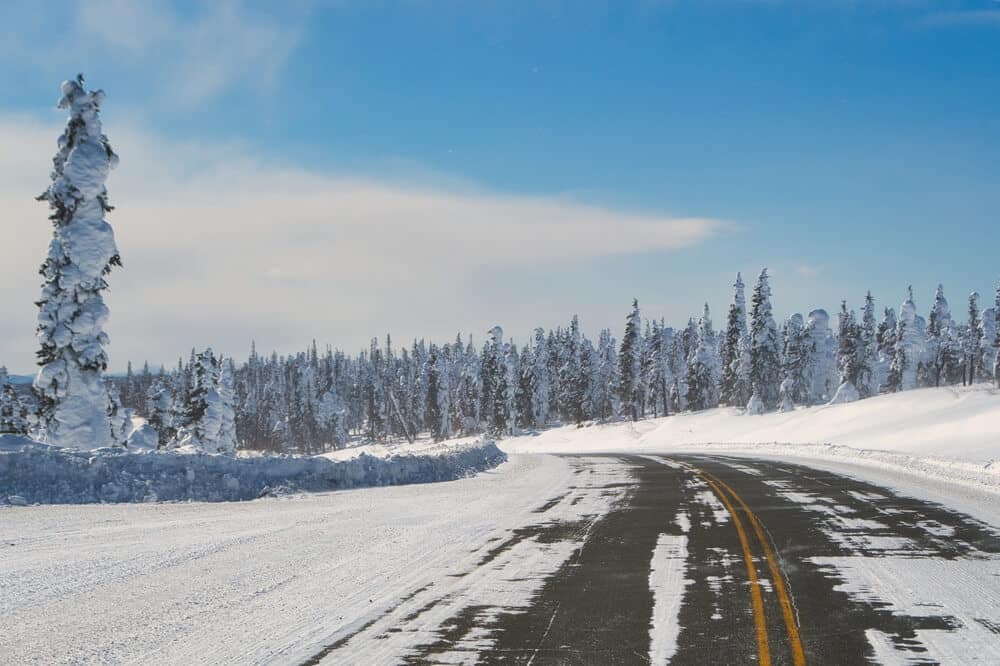 Dalton Highway in Alaska's Arctic where Quintillion is a middle mile provider