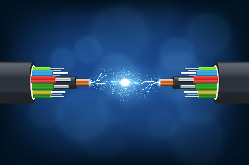 Broadband fiber optic cable showing middle mile