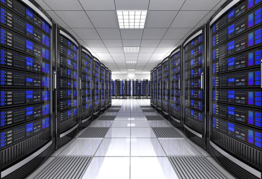 Servers from a Colocation Data Center
