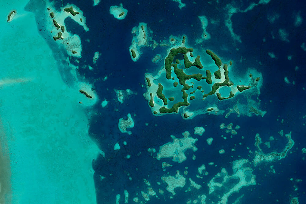 Satellite view of the ocean.  Significant data on the ocean can be gathered with satellites.