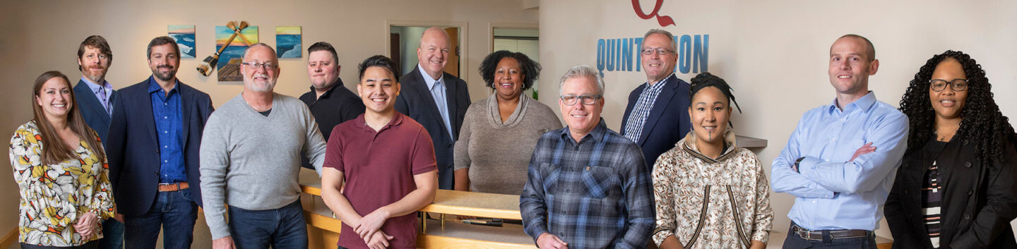 The Quintillion team in their office