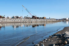 Construction in a rural Alaskan community.